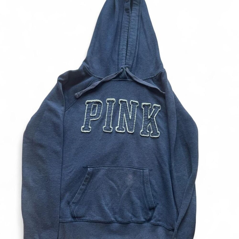 Victoria-s-secret Women's Navy and Blue Hoodie